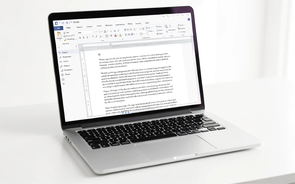 LibreOffice Writer interface on a modern workspace