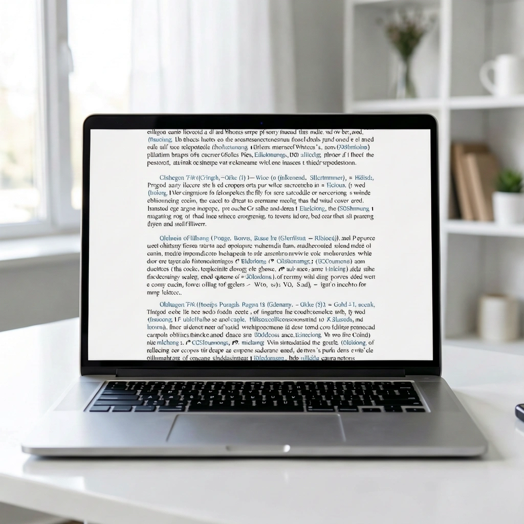 Professional document editing interface